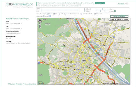 Intermodaler Routenplaner, Baiss ITS Verkehrsdatenpool